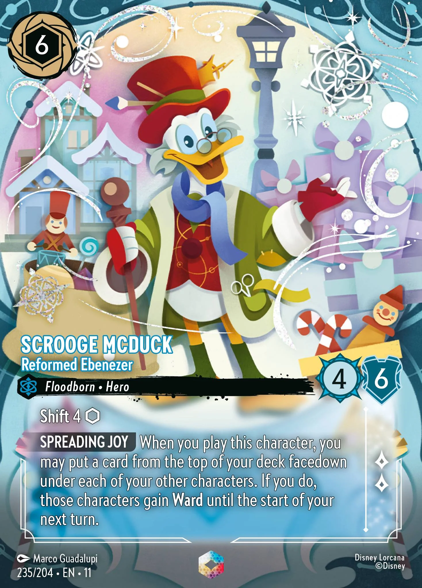 Scrooge McDuck - Reformed Ebenezer  (235/204 - Winterspell)  Enchanted