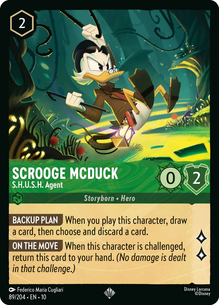 Scrooge McDuck - S.H.U.S.H. Agent (089/204 - Whispers in the Well) Super Rare