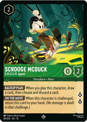 Scrooge McDuck - S.H.U.S.H. (Whispers in the Well 89/204) Super Rare- Near Mint Normal