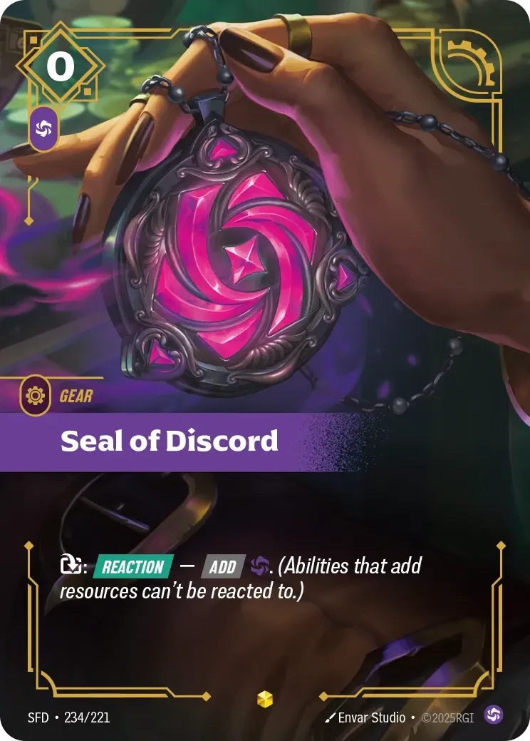 Seal of Discord (Overnumbered) - 234/221 (SFD) Showcase