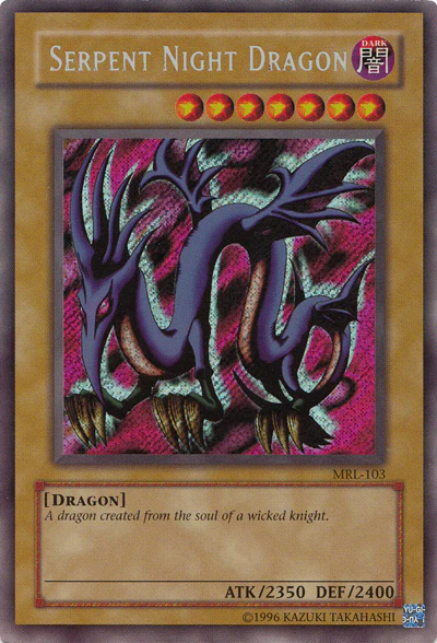Serpent Night Dragon (MRL-103) Secret Rare - Near Mint Unlimited