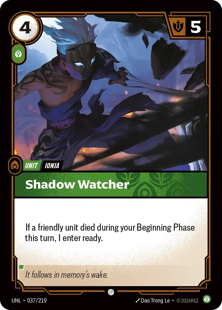Shadow Watcher - 037/219 (UNL)  Common