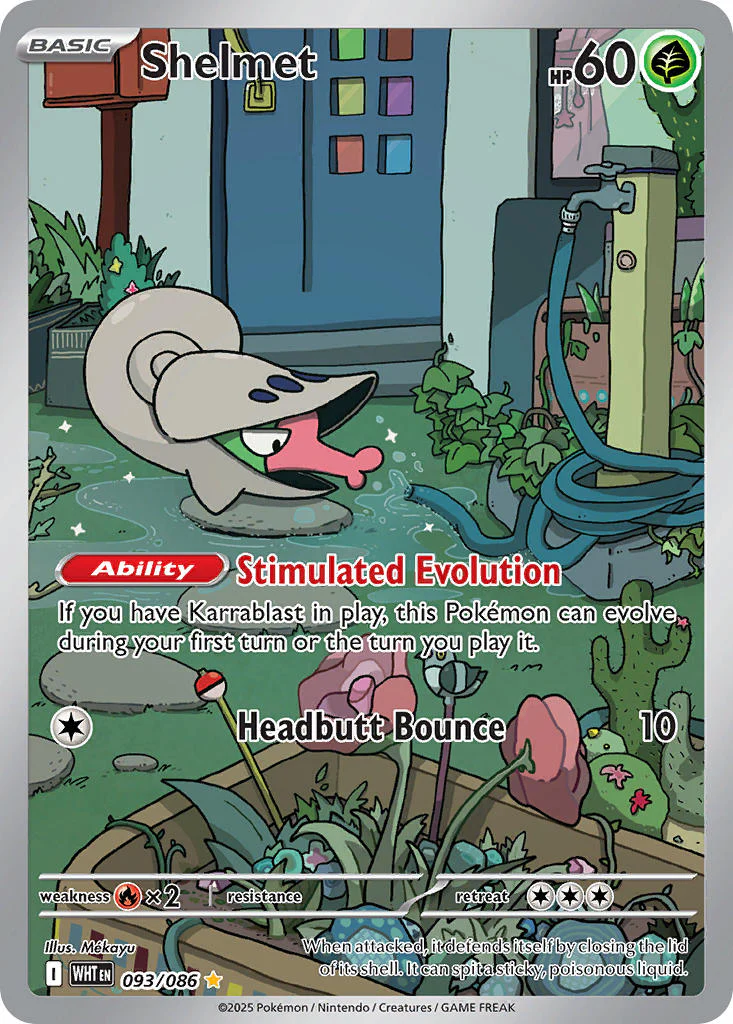 Shelmet - 093/086 (WHT) Illustration Rare