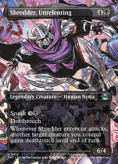 Shredder, Unrelenting [ #0210 Scene Borderless ] (TMT-U)