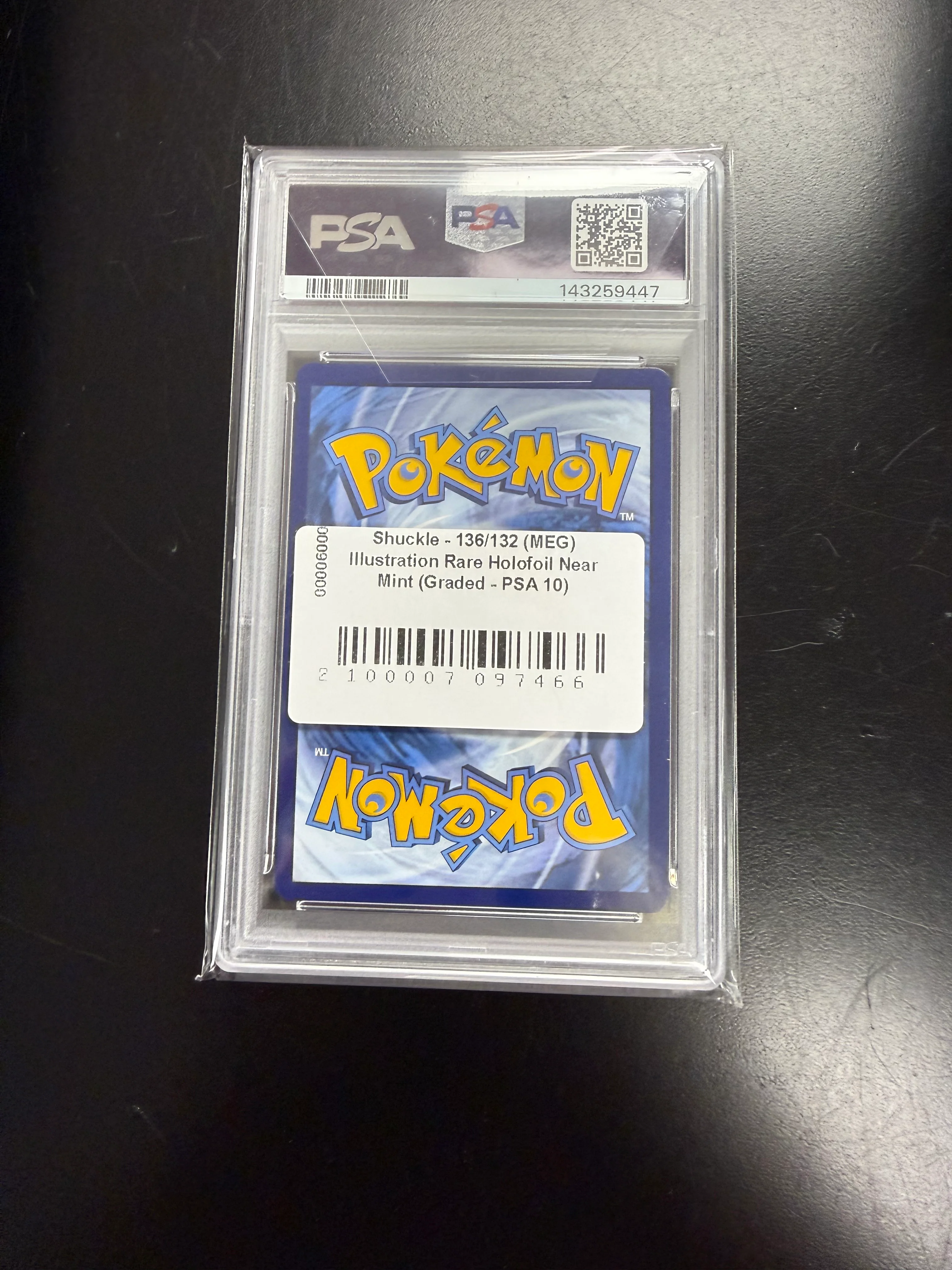 Shuckle - 136/132 (MEG) Illustration Rare Holofoil Near Mint (Graded - PSA 10) - Image 2
