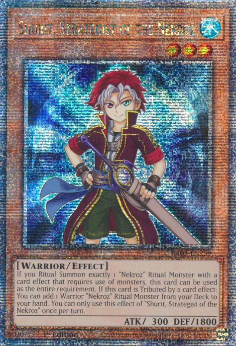 Shurit, Strategist of the Nekroz (RA03-EN259) Quarter Century Secret Rare - Near Mint 1st Edition