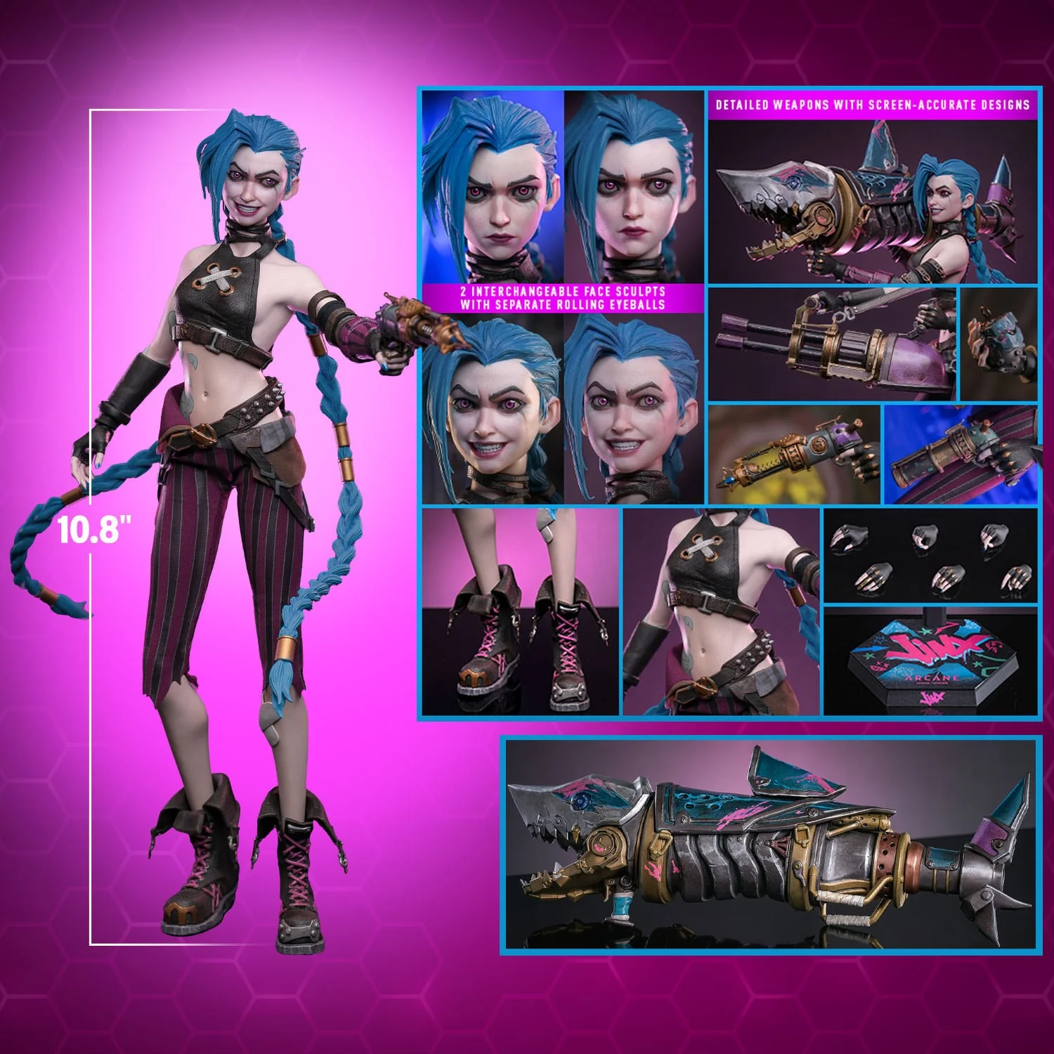 Hot Toys: Arcane League of Legends - Jinx Sixth Scale Figure