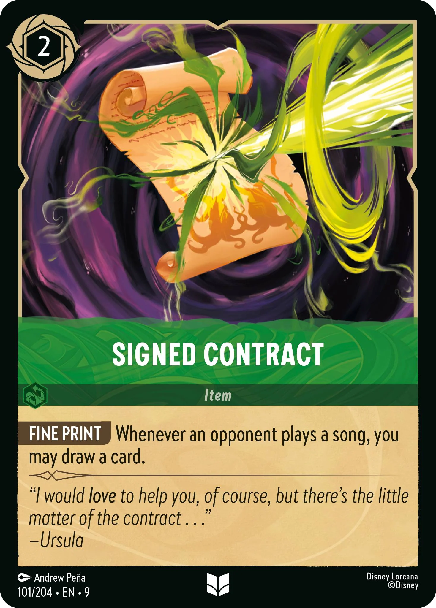 Signed Contract (Fabled - 101/204)  Uncommon