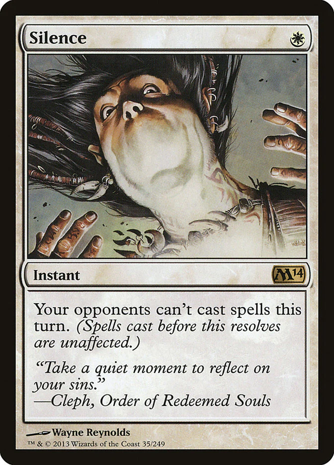 Silence (M14-R-FOIL) Heavy Play