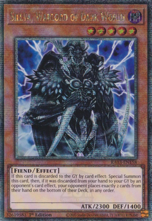 Sillva, Warlord of Dark World (RA03-EN158) Quarter Century Secret Rare - Near Mint 1st Edition