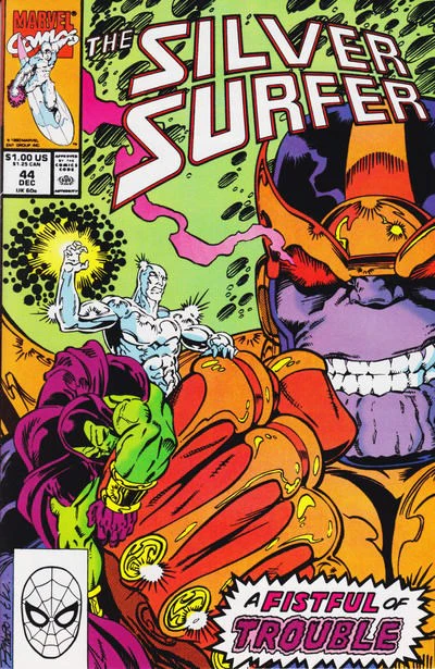 Silver Surfer (1987 Series) #44 (8.0) 1st Infinity Gauntlet