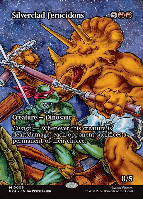 Silverclad Ferocidons [ #0009 Borderless ] (PZA-M)