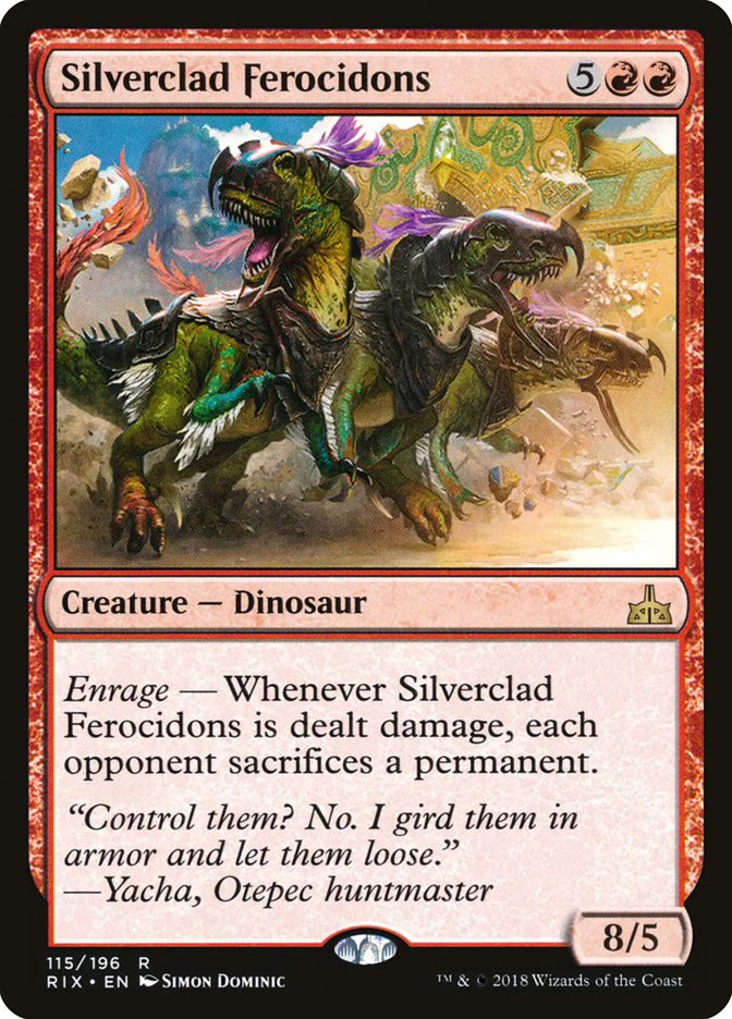 Silverclad Ferocidons (RIX-R) Light Play