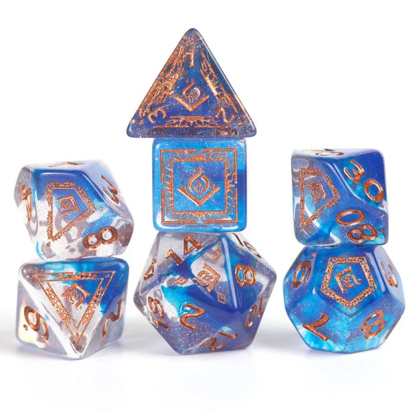 Sirius Dice: D&D Adventure Dice - Wizard: Blue