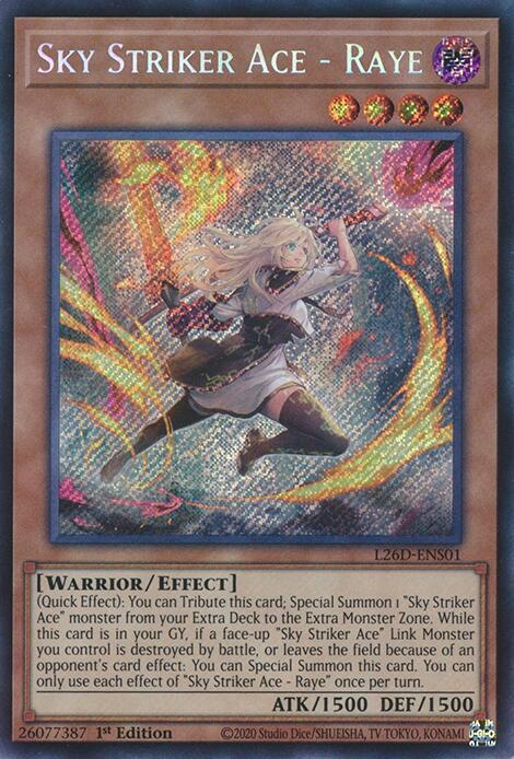 Sky Striker Ace - Raye (Alternate Art) (L26D-ENS01)