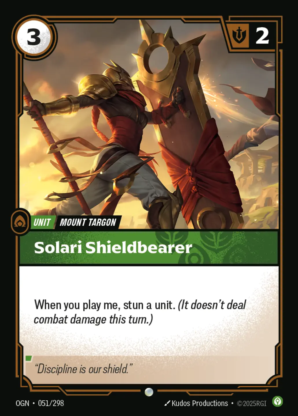 Solari Shieldbearer - 051/298 (OGN) Common
