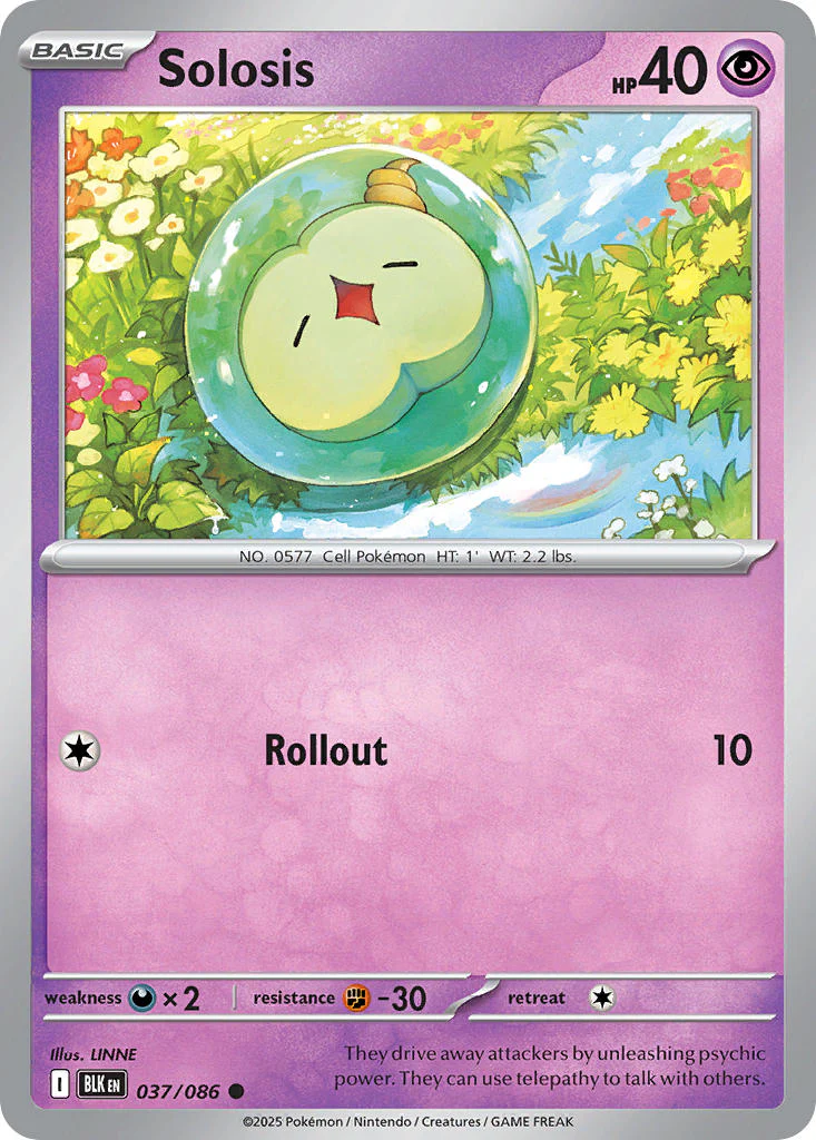 Solosis (Poke Ball Pattern) - 037/086 (BLK) Common
