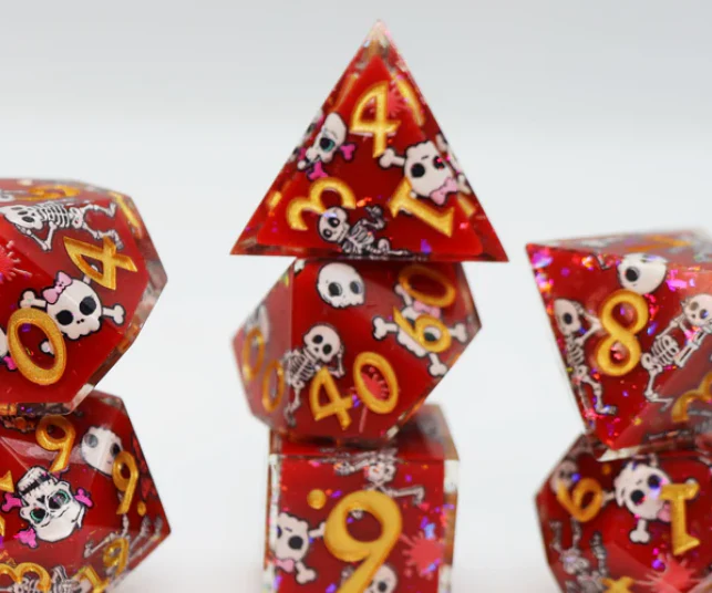 Some Body to Love: Sharp Edge Decal RPG Dice Set