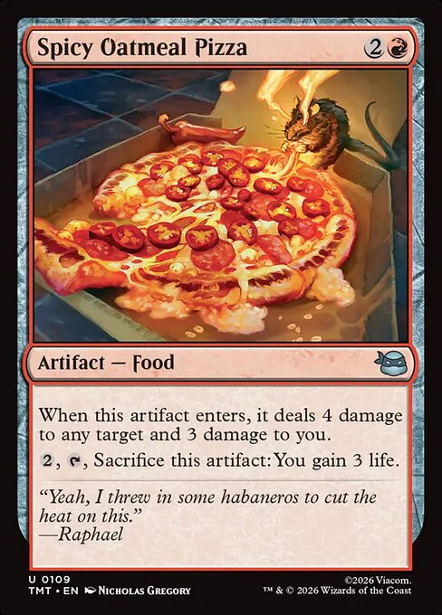 Spicy Oatmeal Pizza [ #0109 ] (TMT-U)