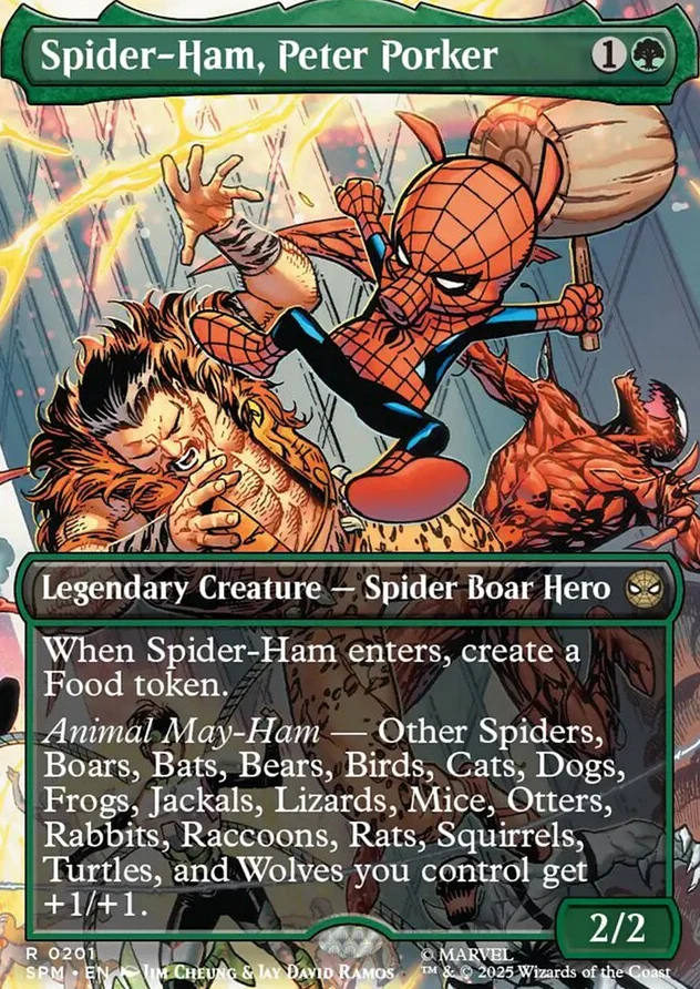 Spider-Ham, Peter Porker [ #0201 Borderless ] (SPM-R) - Image 2