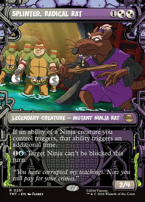 Splinter, Radical Rat [ #0251 Sewer Frame Showcase ] (TMT-R) - Image 2