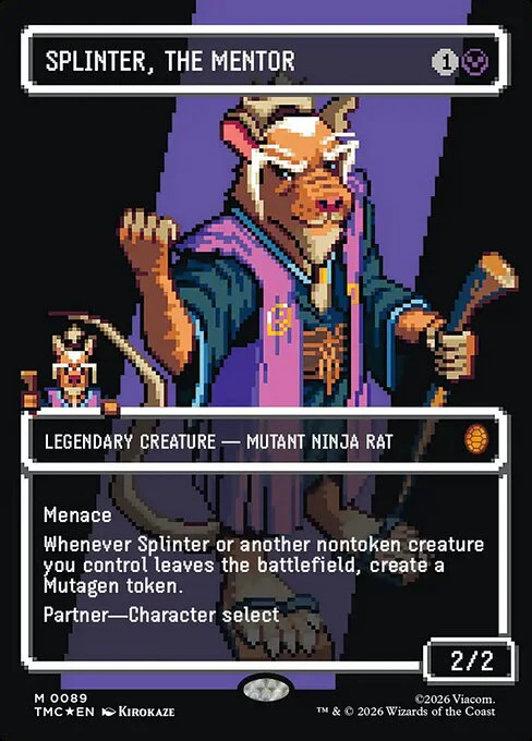 Splinter, the Mentor [ #0089 Borderless Surge Foil ] (TMC-M)