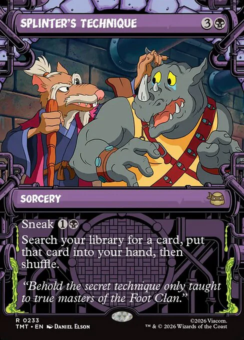 Splinter's Technique [ #0233 Sewer Frame Showcase ] (TMT-R) - Image 2