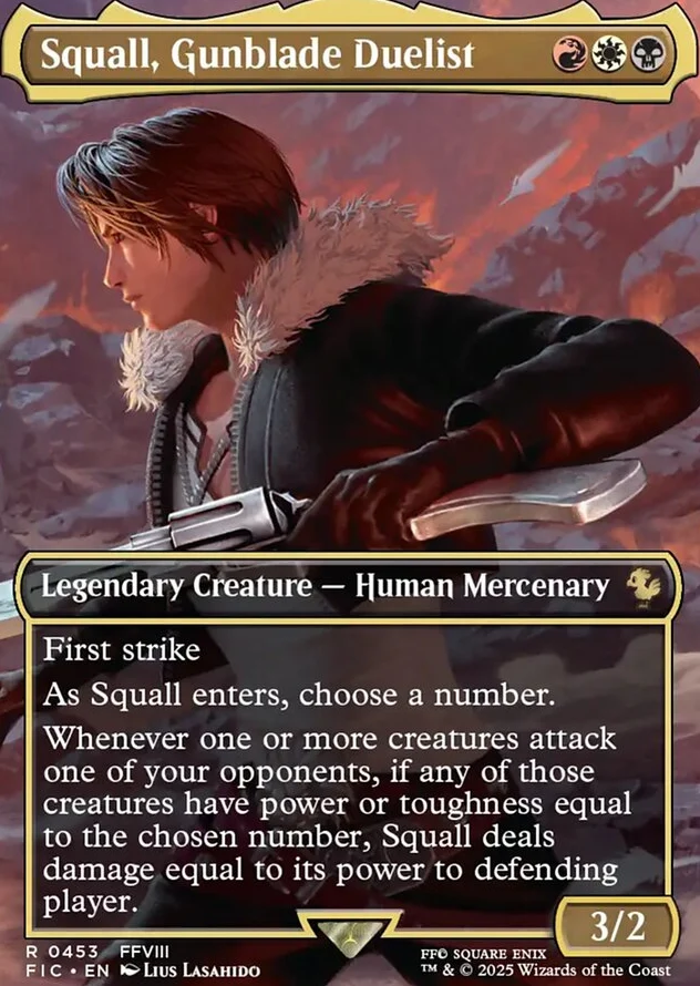 Squall, Gunblade Duelist [ #0453 Borderless ] (FIC-R) - Image 2