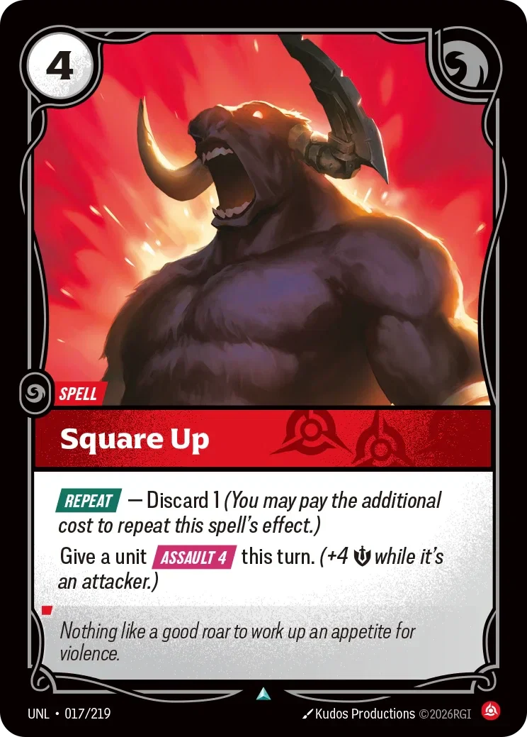 Square Up - 017/219 (UNL)  Uncommon