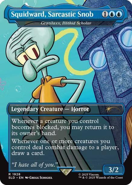 Squidward, Sarcastic Snob - Grazilaxx, Illithid Scholar [#1928] (SLD-R)