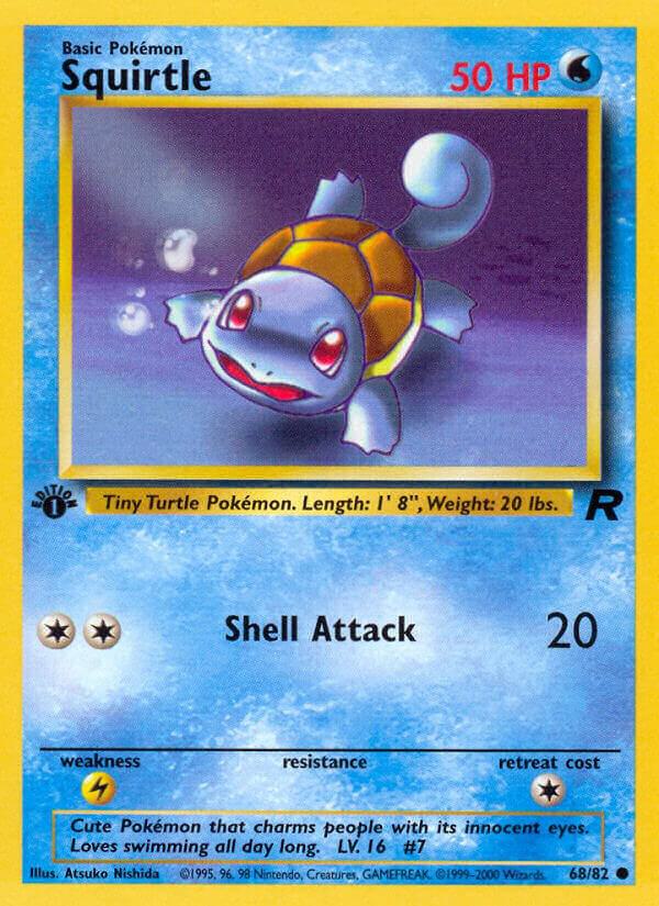 Squirtle - 068/082 (TR) Common - Light Play 1st Edition