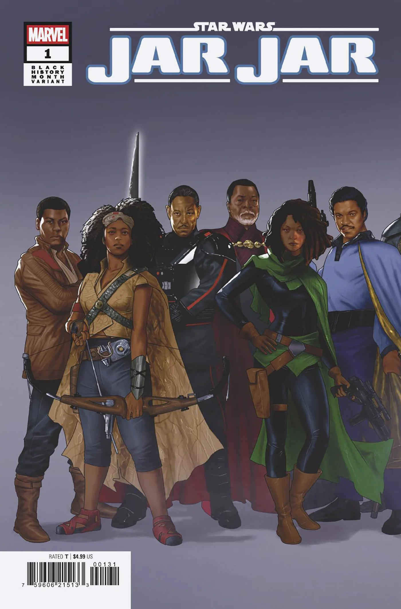 STAR WARS: JAR JAR #1 TAURIN CLARKE 2-PART BLACK HISTORY MONTH CONNECTING VARIANT