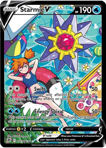 Starmie V - TG13/TG30 (SWSH10:TG) Ultra Rare - Damaged Holofoil