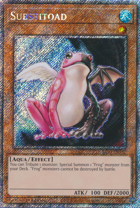 Substitoad (RA03-EN197) Platinum Secret Rare - Near Mint 1st Edition