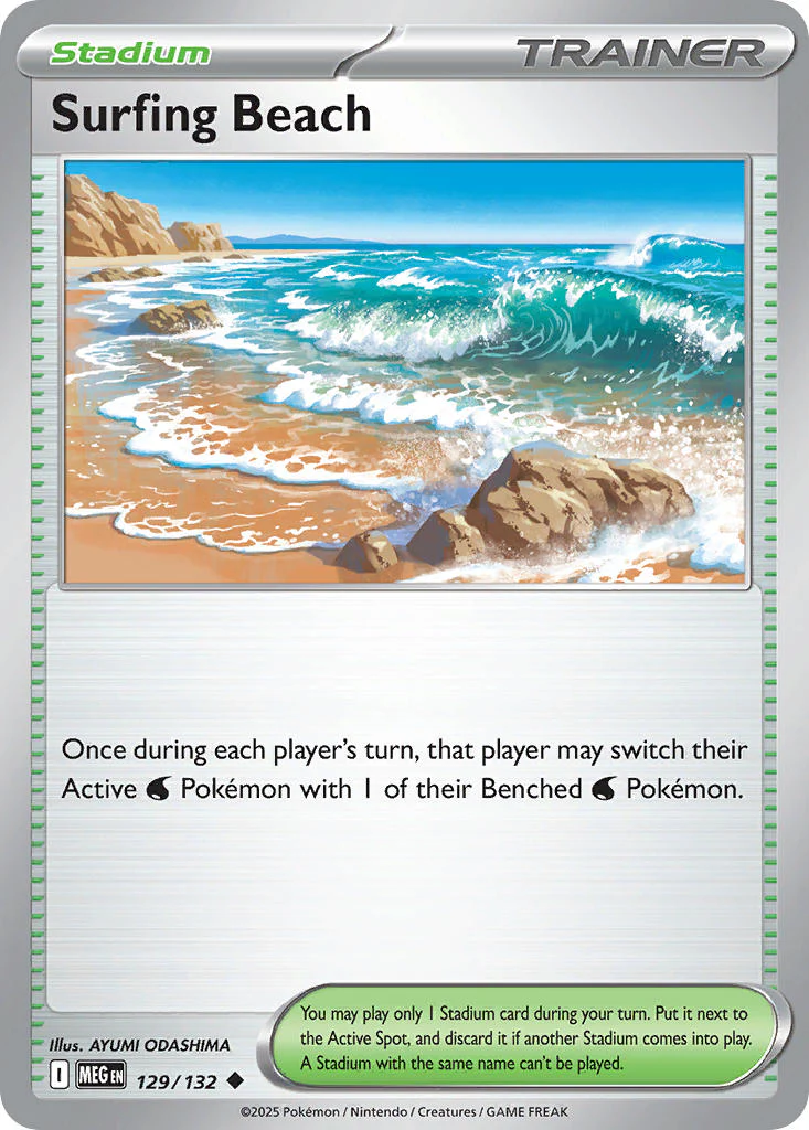 Surfing Beach - 129/132 (MEG) Uncommon