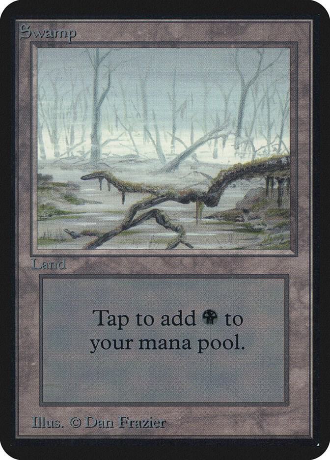 Swamp [ A] (LEA-C) Heavy Play