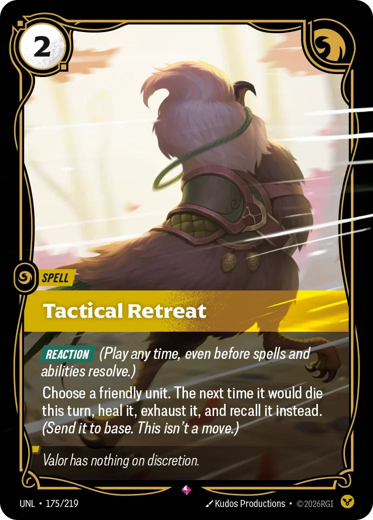 Tactical Retreat - 175/219 (UNL)  Rare