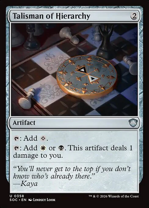 Talisman of Hierarchy [ #0358 ] (SOC-U)
