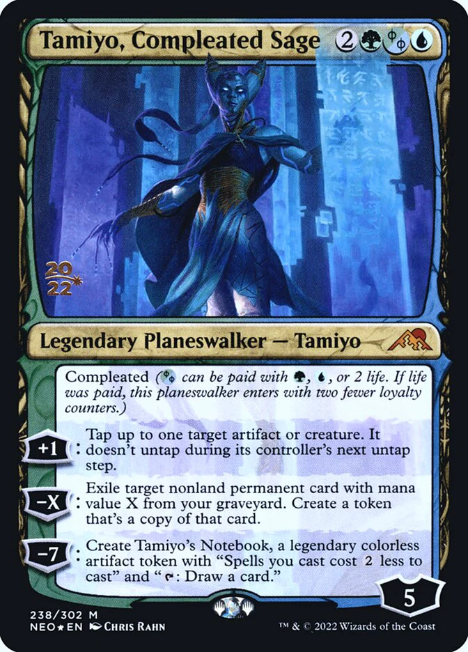 Tamiyo, Compleated Sage [ #238/302 ] (NEO-M) - Image 2