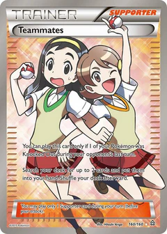 Teammates (Full Art) - 160/160 (PRC) Ultra Rare - Damaged Holofoil