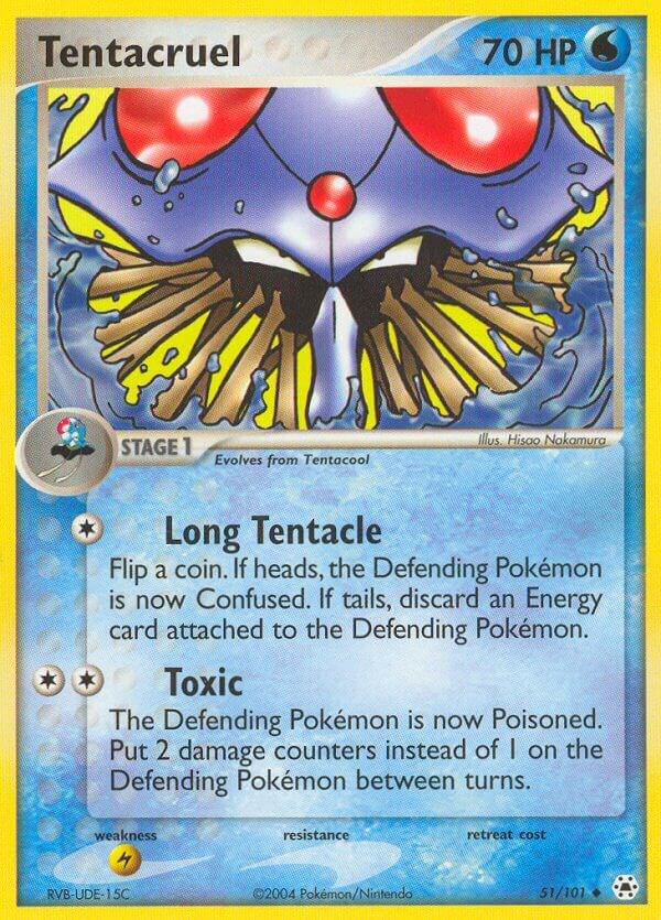 Tentacruel - 10/132 (HL) Uncommon Moderate Play Reverse Holofoil
