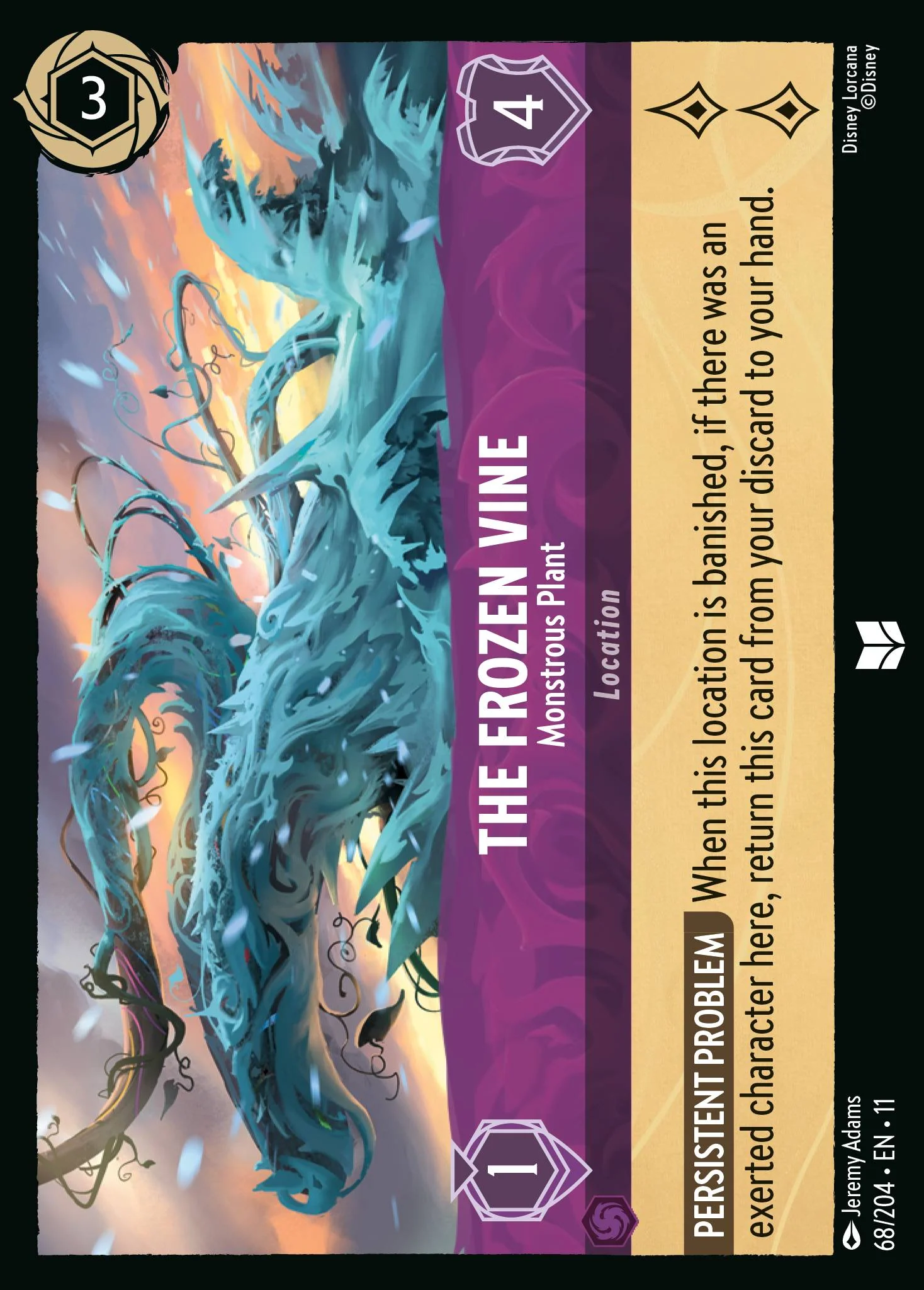 The Frozen Vine - Monstrous Plant (068/204 - Winterspell)  Uncommon