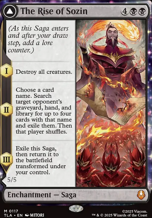 The Rise of Sozin // Fire Lord Sozin [ #0117 ] (TLA-M)