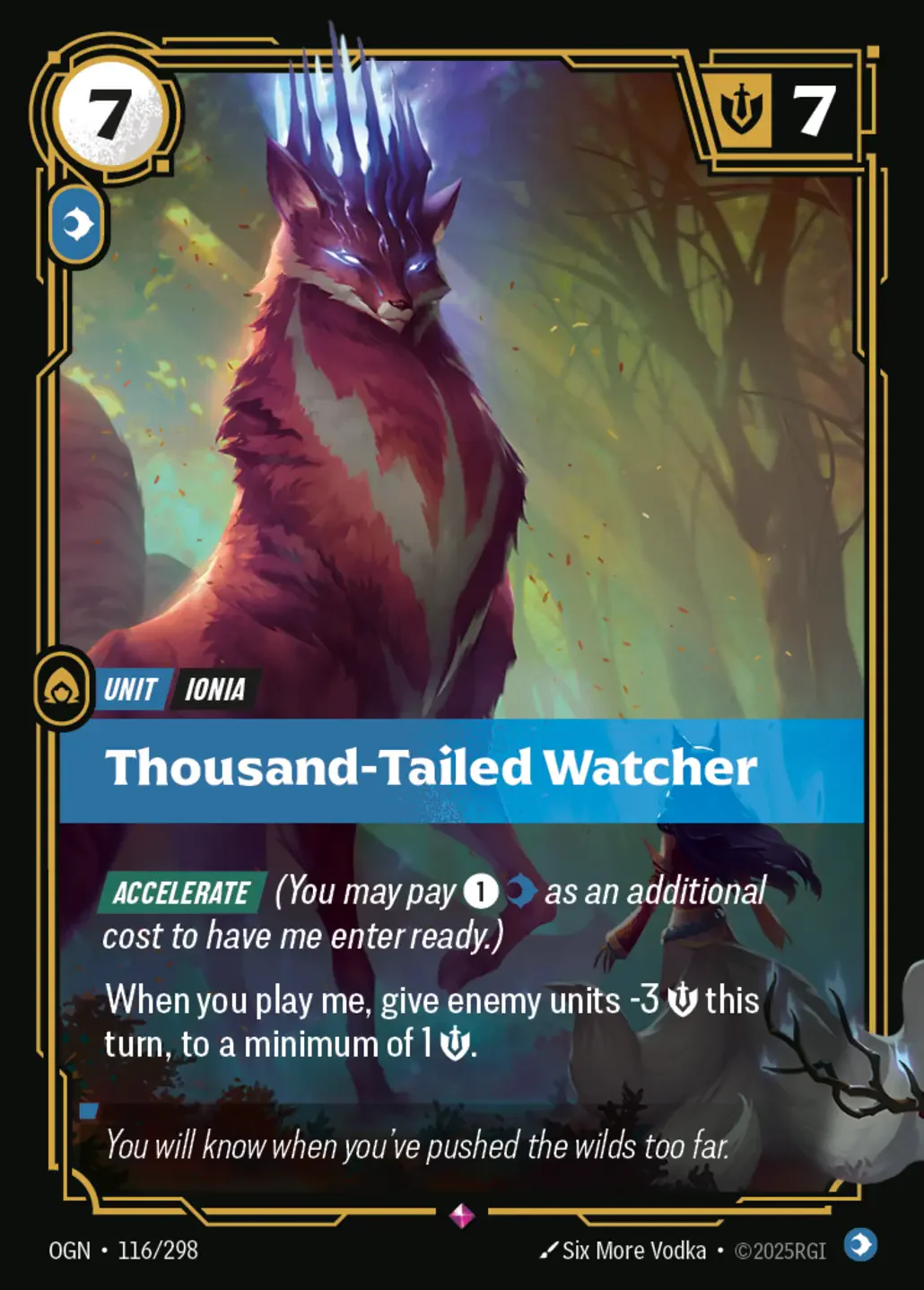 Thousand-Tailed Watcher - 116/298 (OGN) Rare