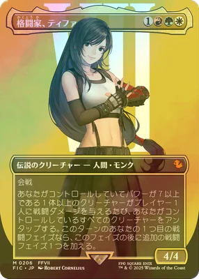 Tifa, Martial Artist [ #0206 Borderless ] (FIC-M) Foil Near Mint - Japanese