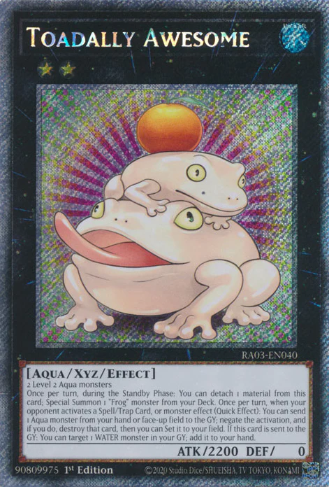 Toadally Awesome (RA03-EN040) Platinum Secret Rare - Near Mint 1st Edition