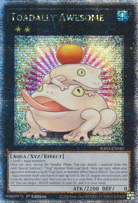 Toadally Awesome (RA03-EN040) Quarter Century Secret Rare - Near Mint 1st Edition
