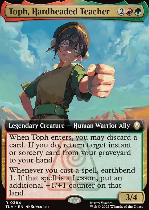 Toph, Hardheaded Teacher [ #0384 Extended Art ] (TLA-R) - Image 2