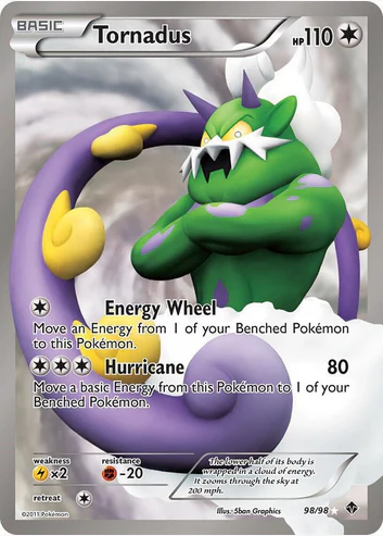 Tornadus (98/98) [Full Art] - Near Mint