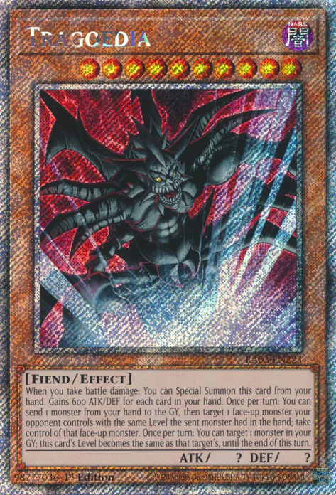 Tragoedia (RA03-EN223) Platinum Secret Rare - Near Mint 1st Edition